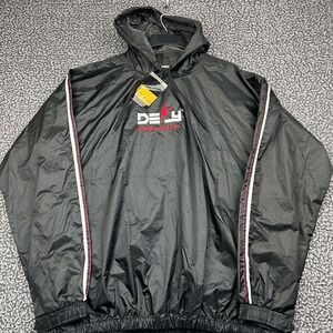 Defy Challenge Your Fear Windbreaker Jacket Men 3XL Black Hooded Pullover New